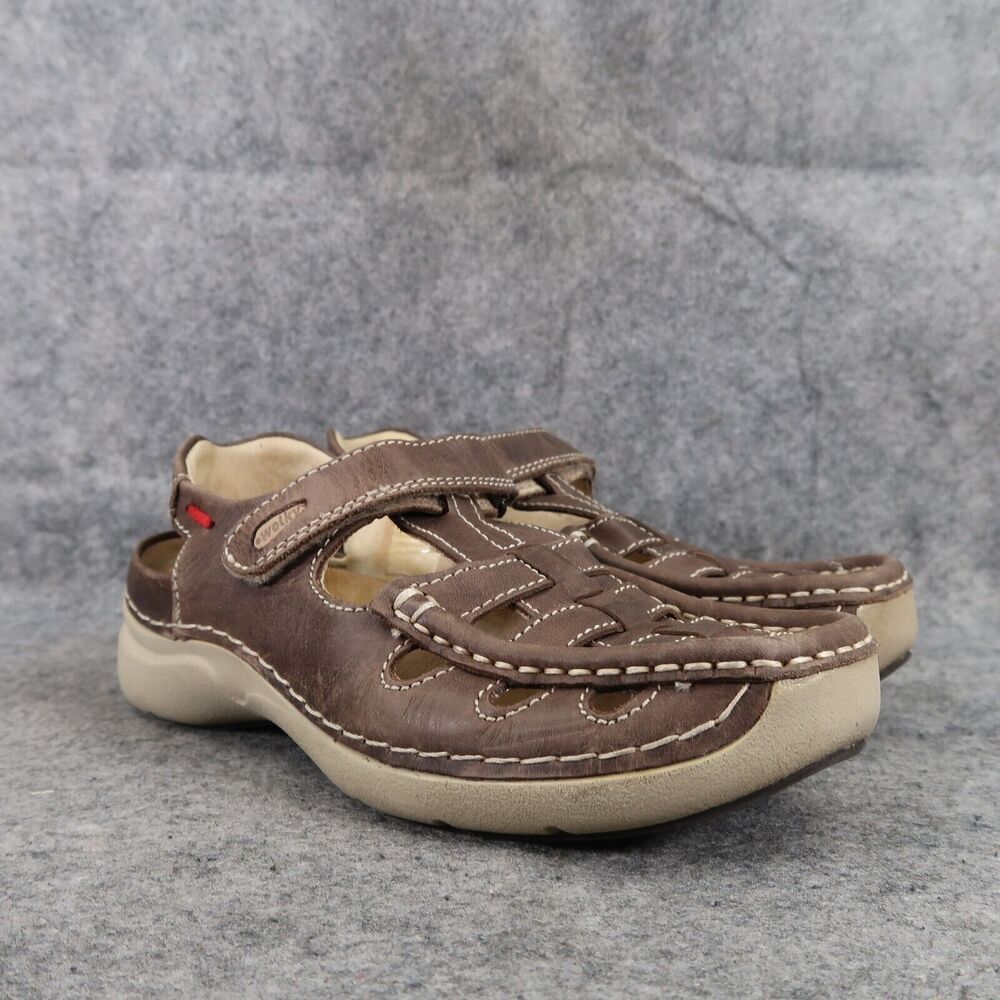 Wolky Shoes Womens 36 Sandals Comfort Fisherman Rolling Sun Leather Closed Toe